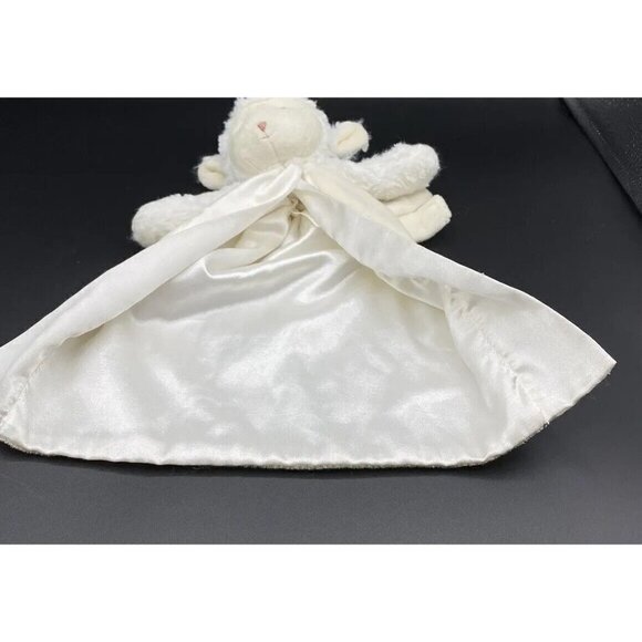 Bunnies by the Bay White Cream Bunny Rabbit Lovey Wrist Pacifier Rattle Holder - Picture 8 of 11